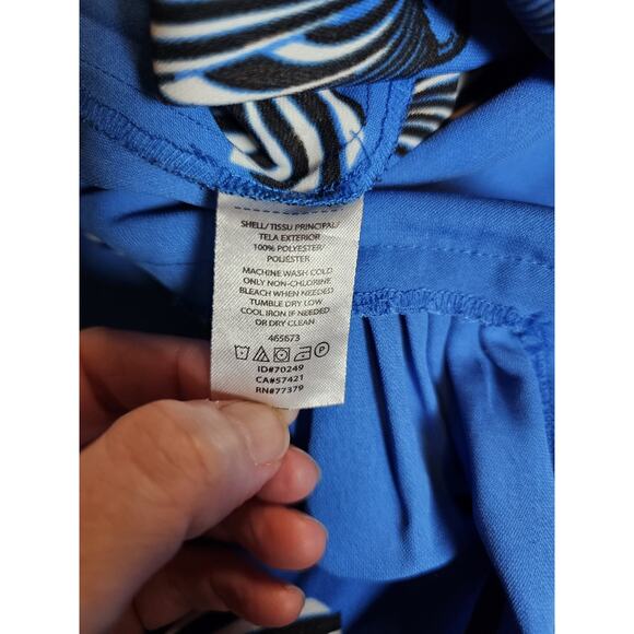 Ann Taylor Bold Floral Print Bell Cut Tunic Dress Women's Size 2 - Picture 6 of 7